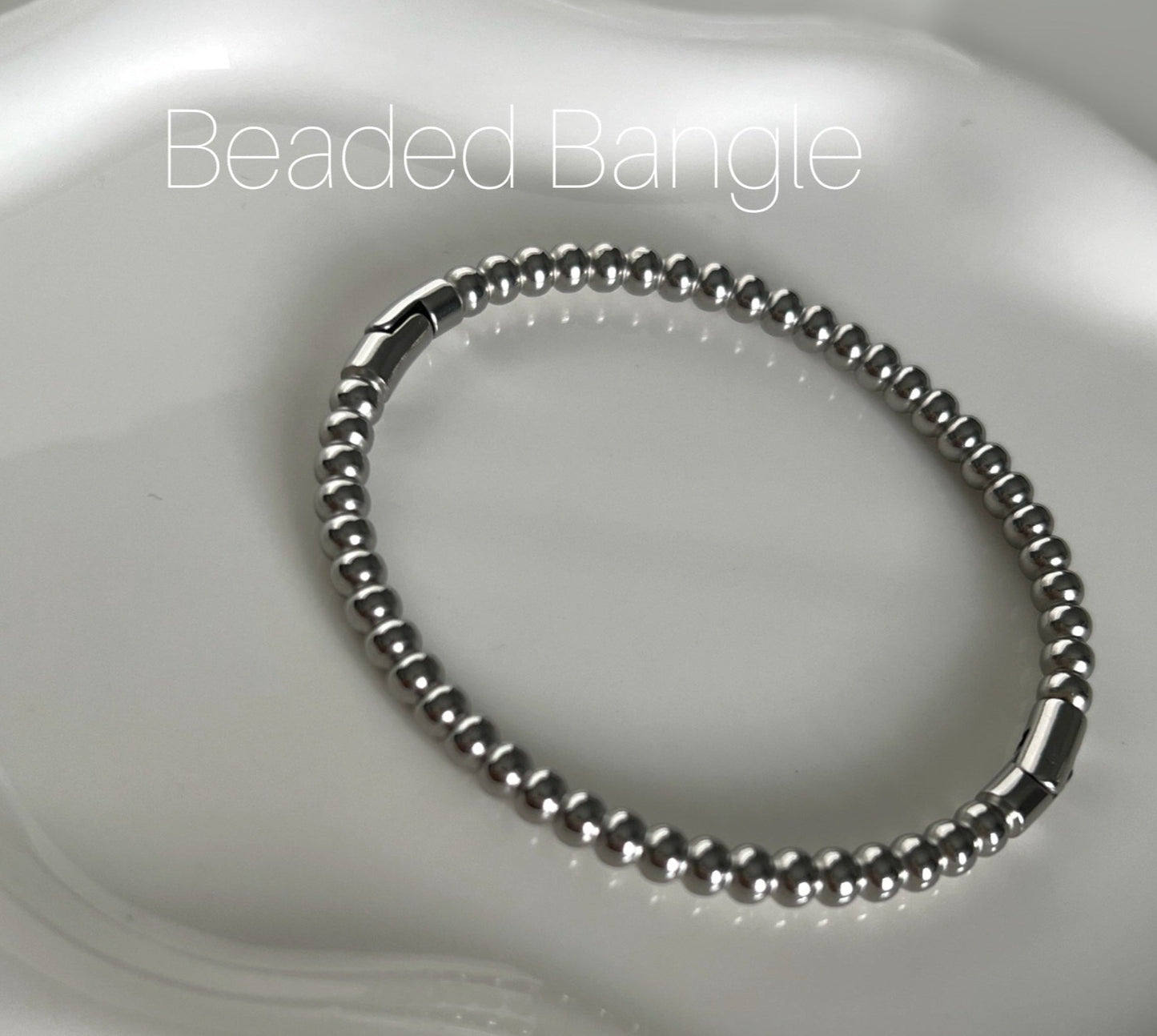 Silver  Bracelet Titanium Steel Bangle Stainless Steel