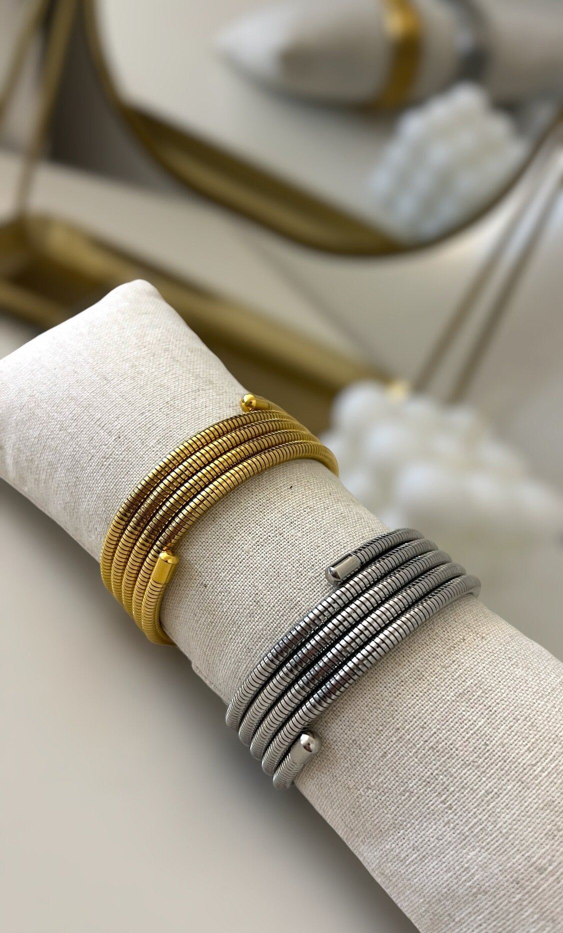 Stackable Multi-Layer Wrap Arm Bracelet Bangle